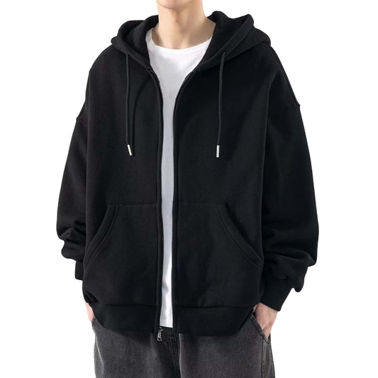 Classic Oversized Zip-Up Hoodie for Men