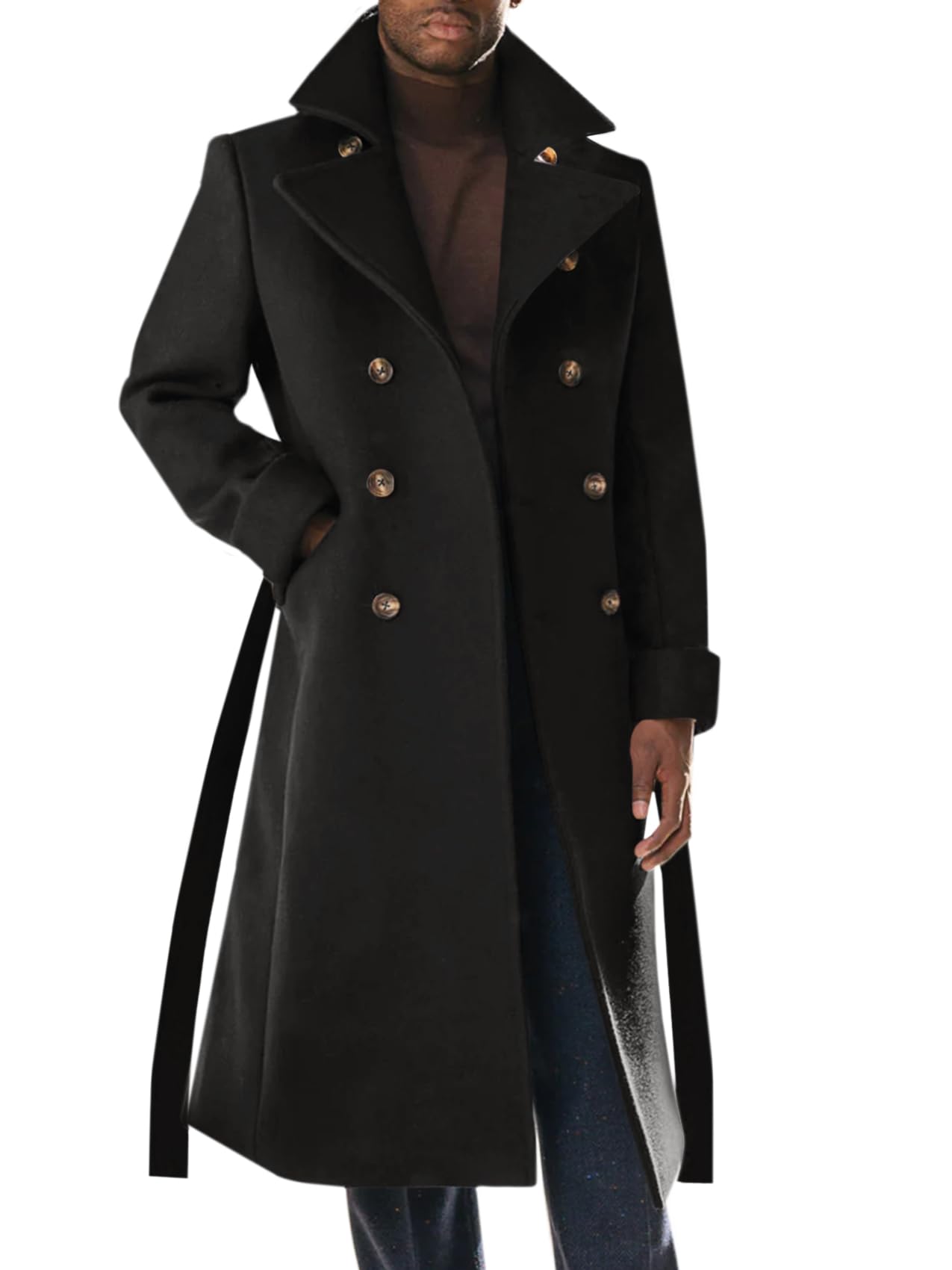 Men's Double Breasted Winter Overcoat