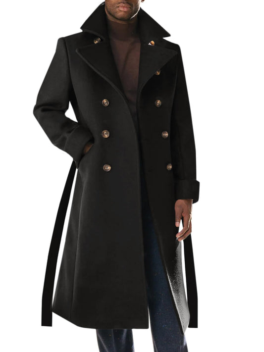 Men's Double Breasted Winter Overcoat