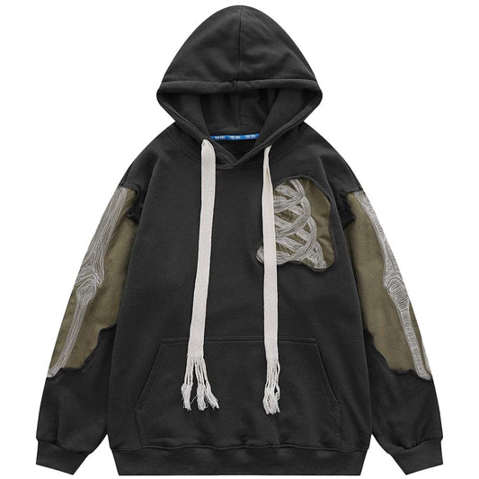 Men's Vintage Oversized Zip-Up Hoodie